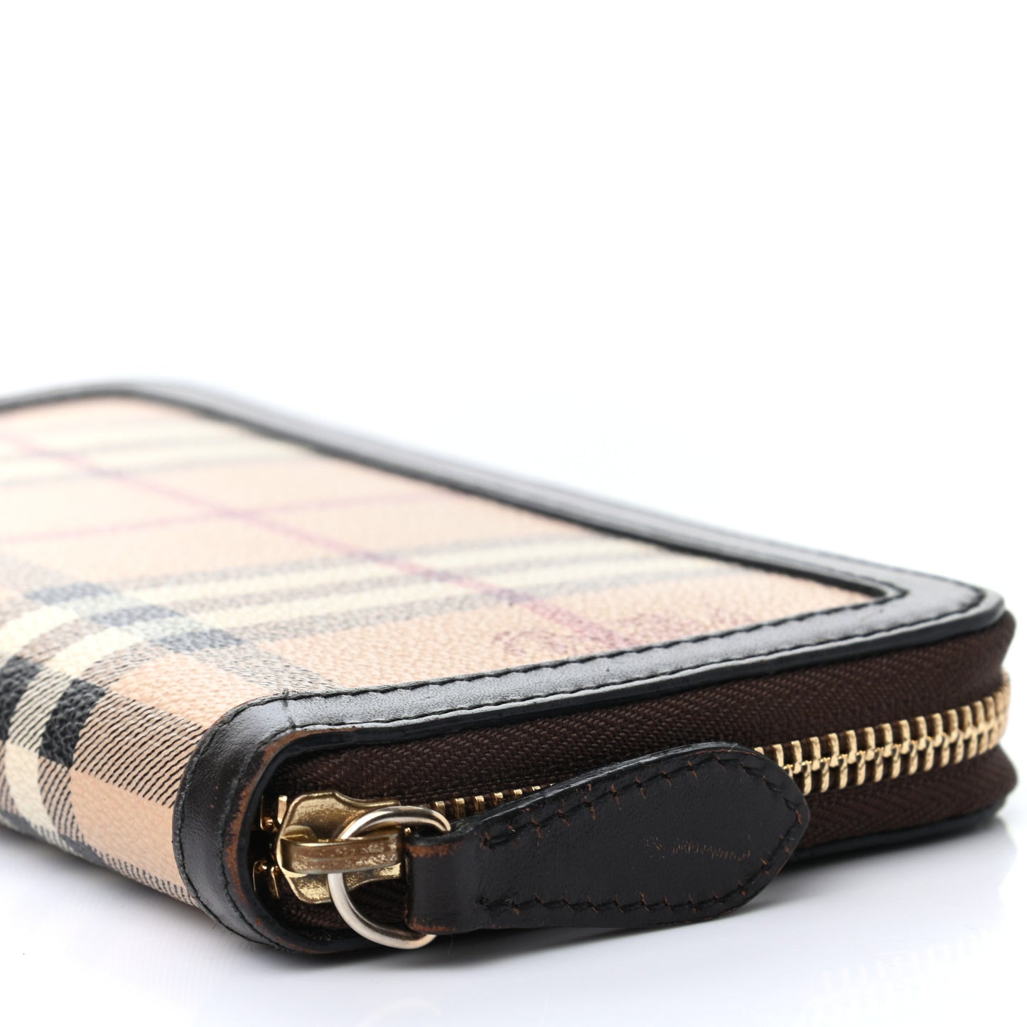 Haymarket Check Large Ziggy Zip Around Wallet Chocolate