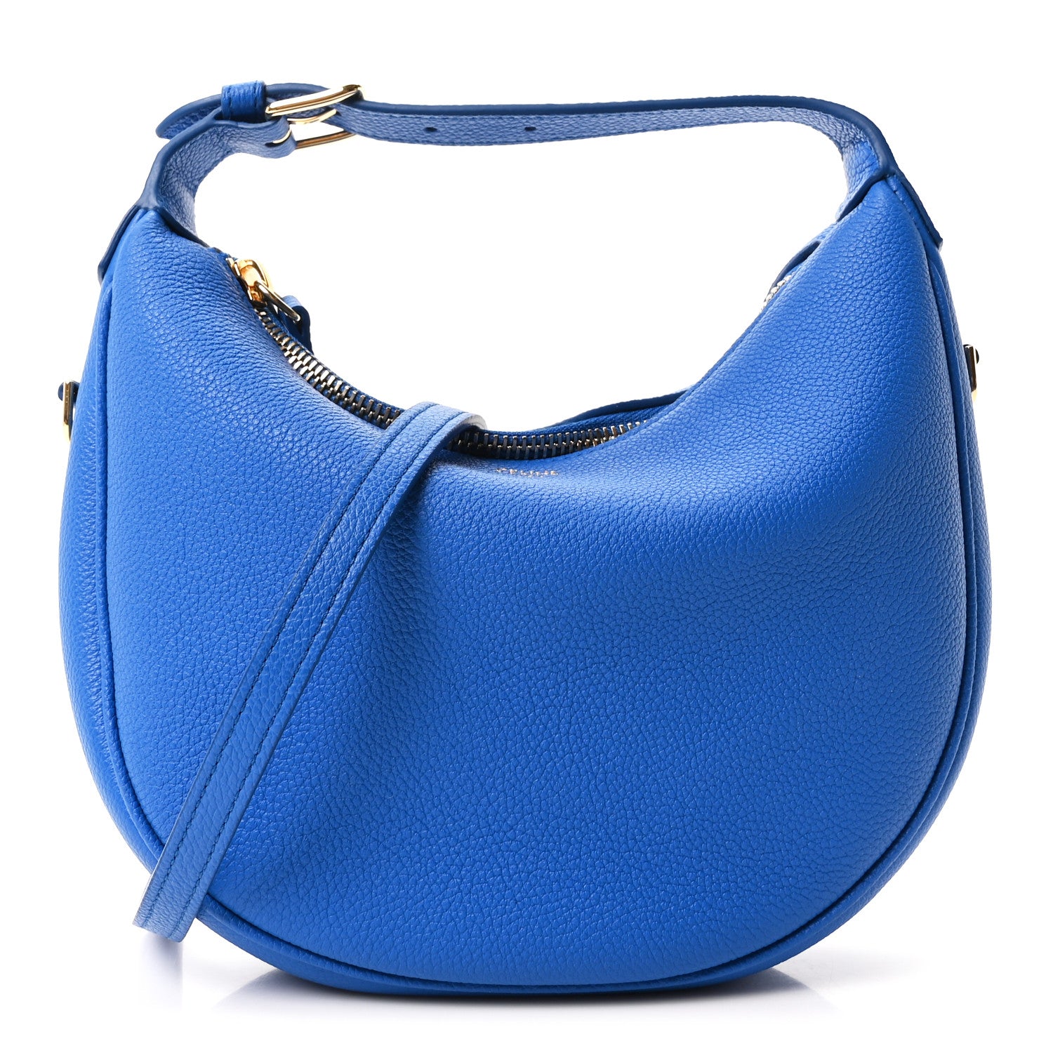 Celine Grained Calfskin Teen Lulu Shoulder Bag Ultra Blue 1 of 11