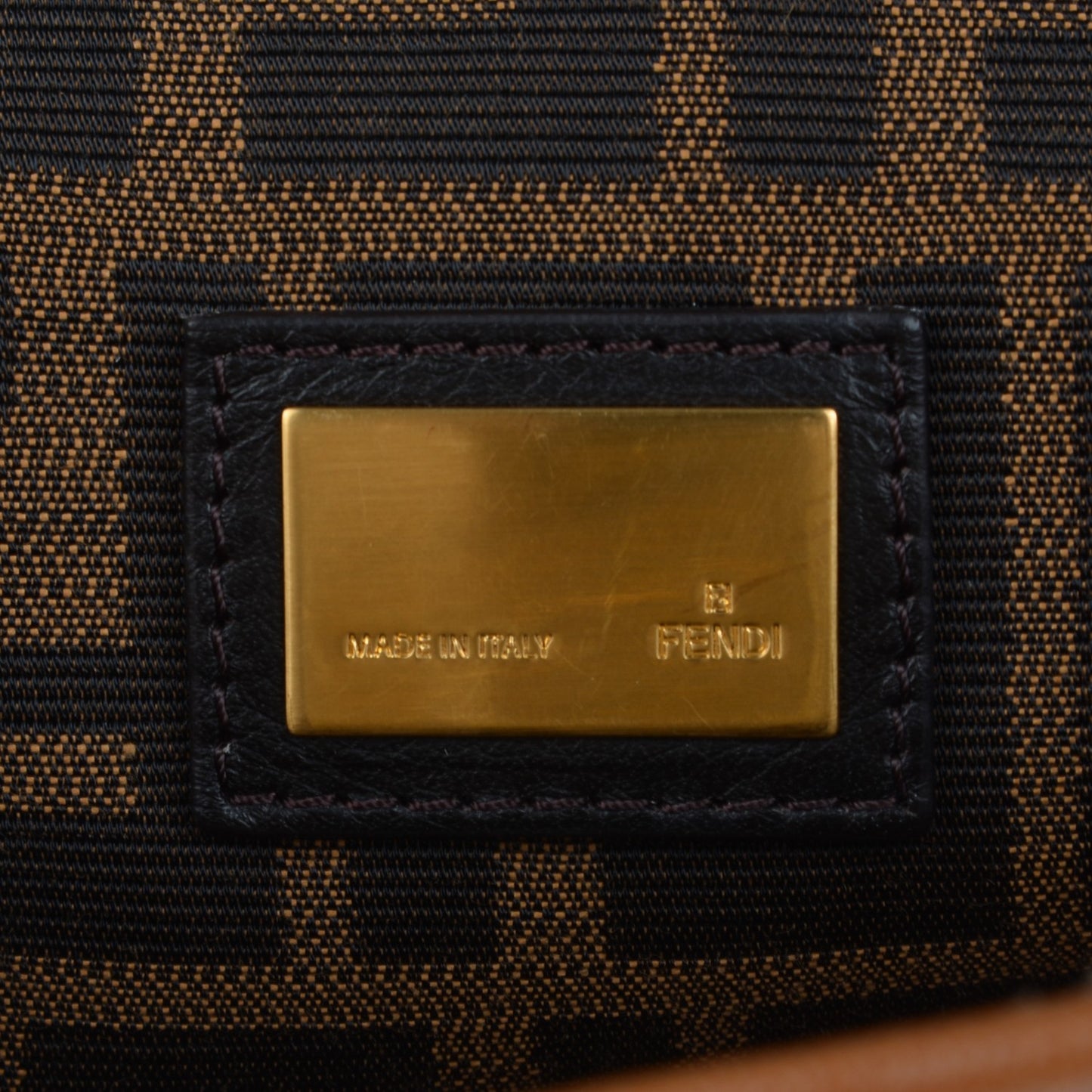 Goatskin Zucca Large Peekaboo Iconic Satchel Cuoio Tobacco Moro