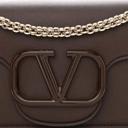 Valentino Garavani Calfskin Enamel Vlogo Loco Shoulder Bag Fondant 8 of 10