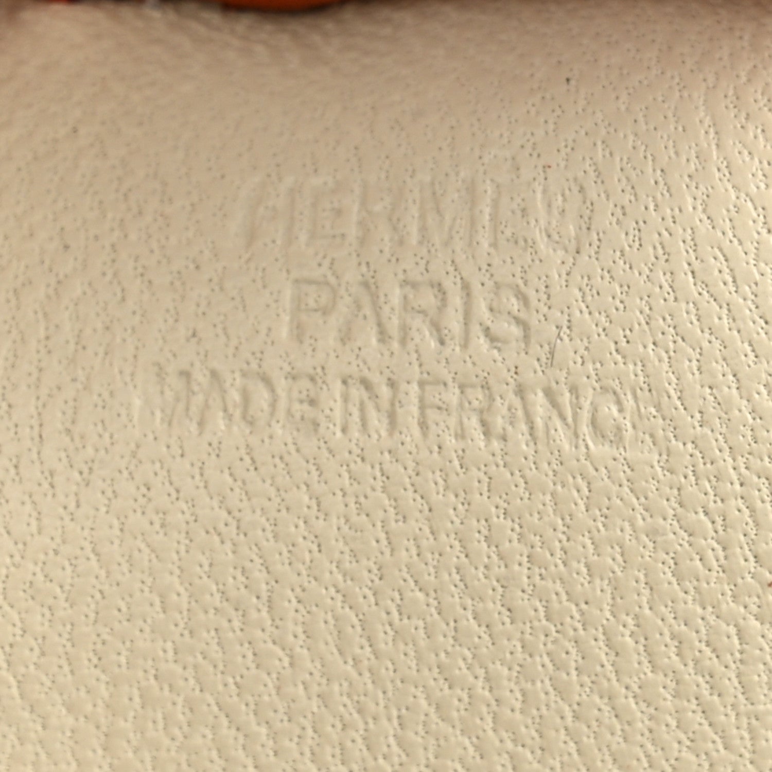 Hermes Milo Lambskin Grigri Rodeo Horse Bag Charm MM Craie Sesame Cornaline 3 of 5