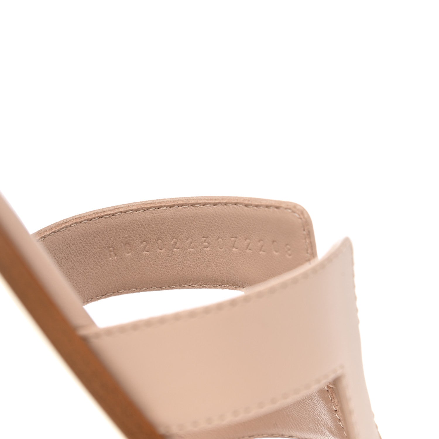 Hermes Box Calfskin Oran Sandals 38 Bois De Santal 6 of 9