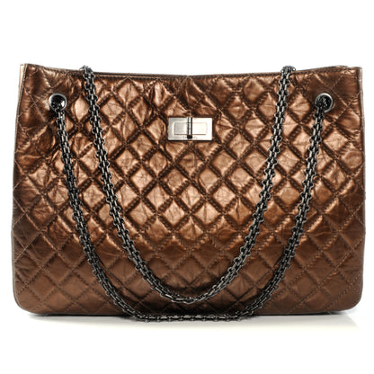 Chanel Aged Calfskin Reissue 2.55 Tote Bronze 1 of 9