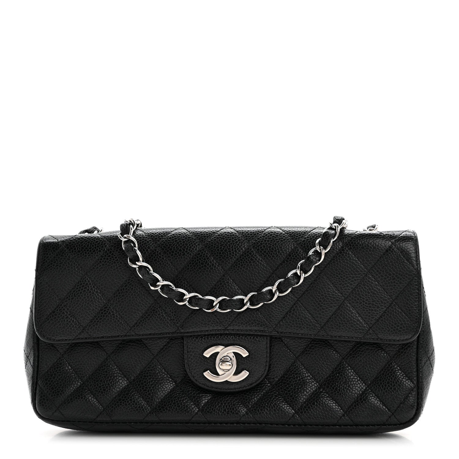 Chanel Caviar Quilted East West Flap Black 1 of 11