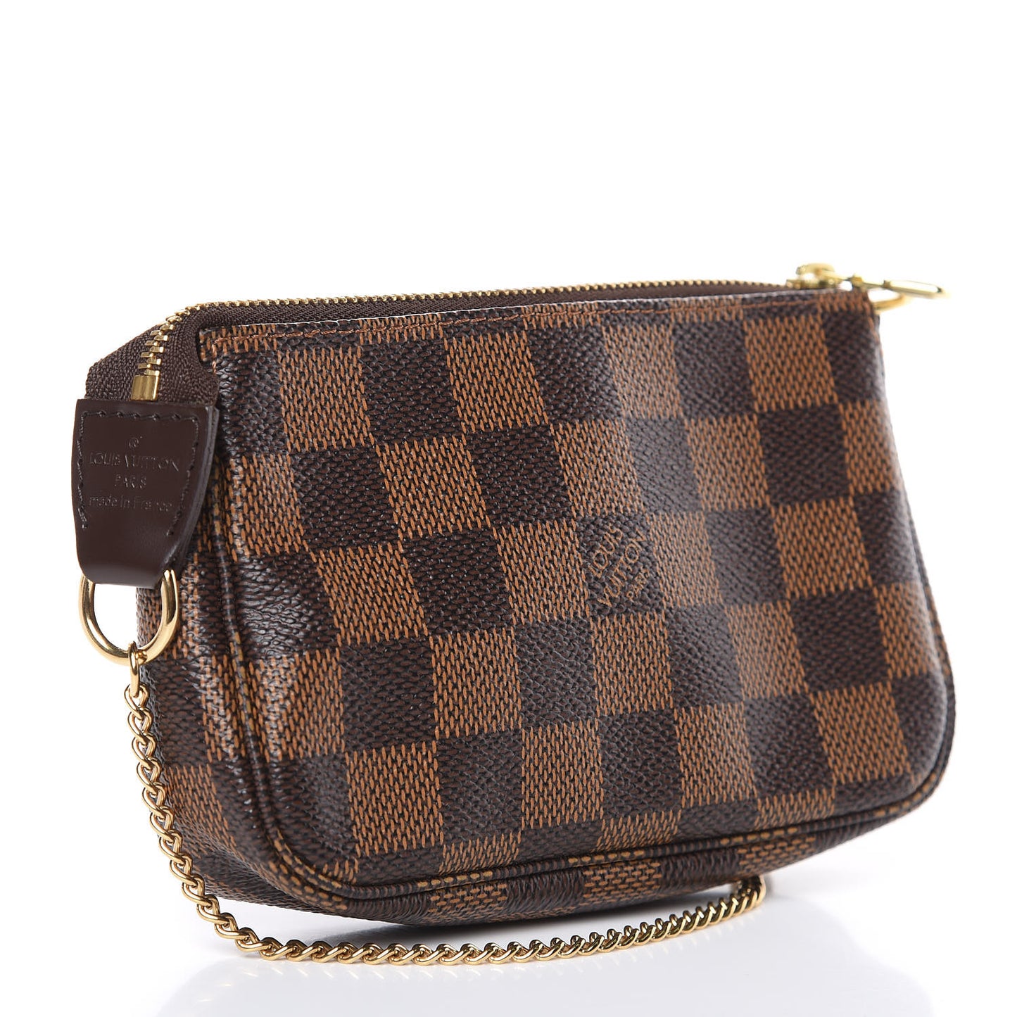 Damier Ebene Complice Trunks and Bags Mini Pochette Accessories Red