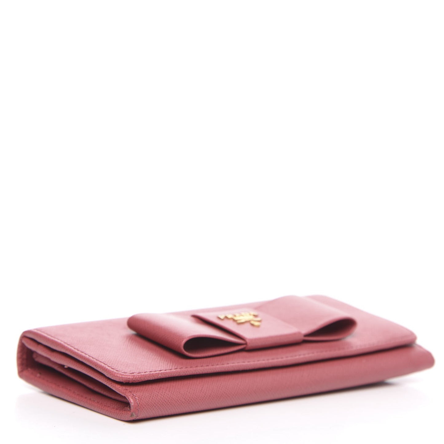 Saffiano Bow Continental Wallet Peonia