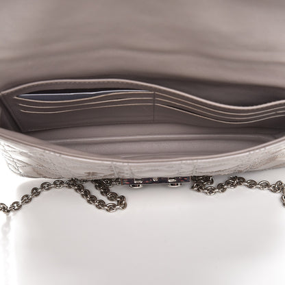 Christian Dior Patent Cannage New Lock Pouch Grey 5 of 6
