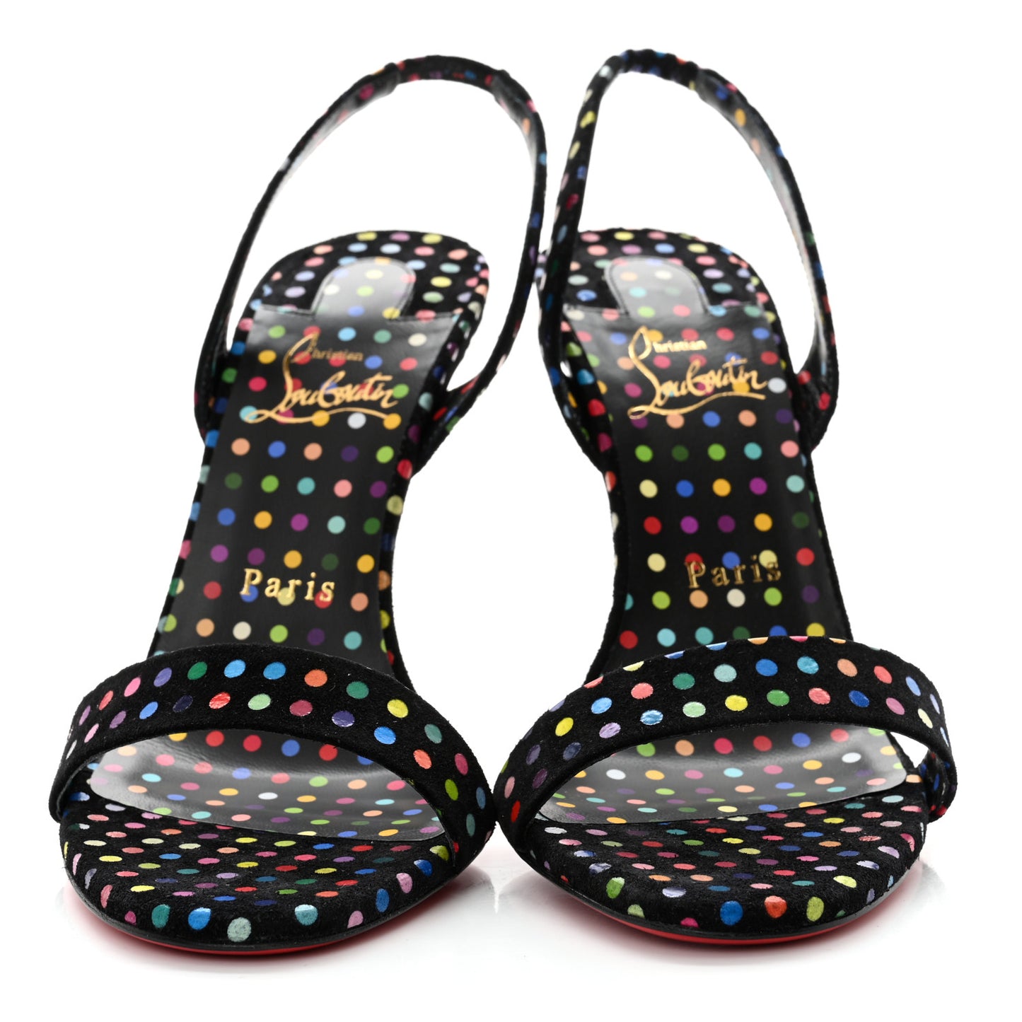 Suede O Marylin Sandals Heels 39 Black Multicolor