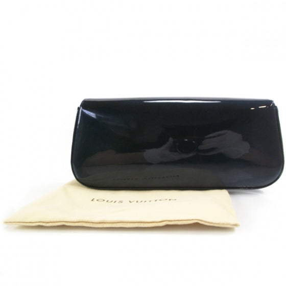 Patent Sobe Clutch Blue Nuit