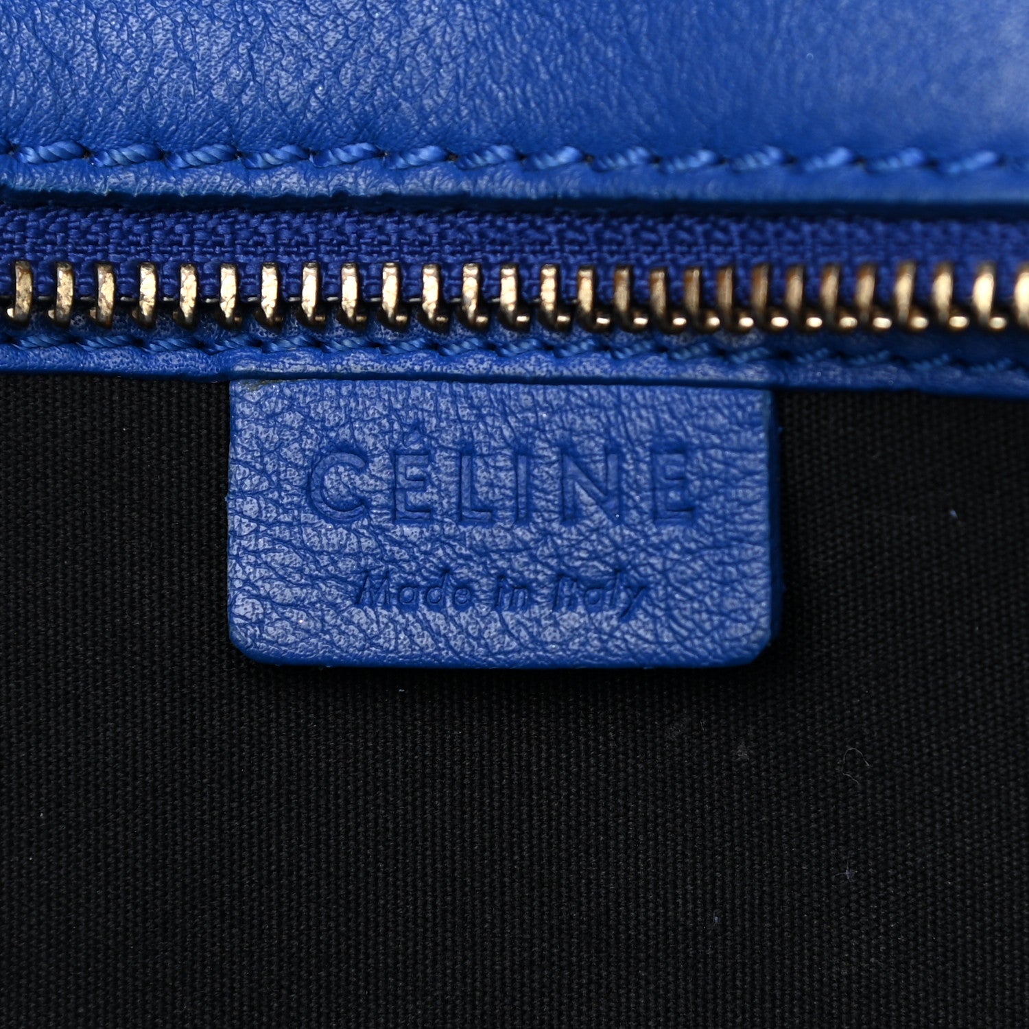 Celine Smooth Calfskin Nano Luggage Royal Blue 5 of 9