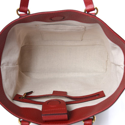 Gucci Soft GG Supreme Monogram Web Bosco Patch Small Crossbody Tote Beige Malva Hibiscus Red 5 of 10