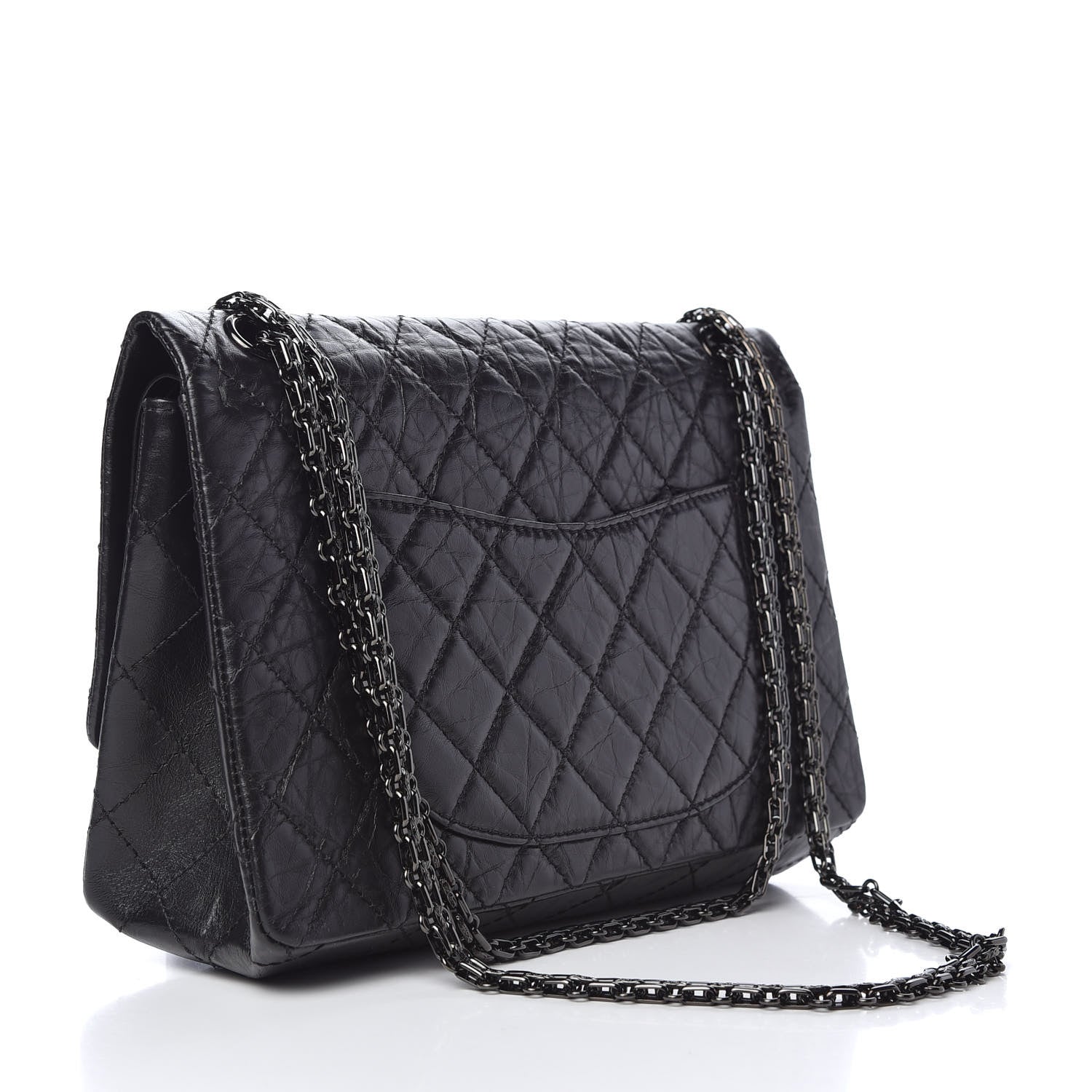 Chanel Aged Calfskin Quilted 2.55 Reissue 226 Flap So Black 3 of 10