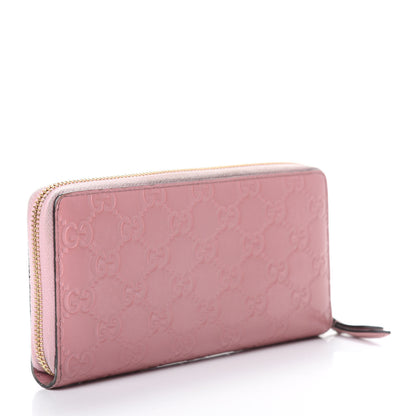Gucci Guccissima Zip Around Wallet Pink 3 of 12