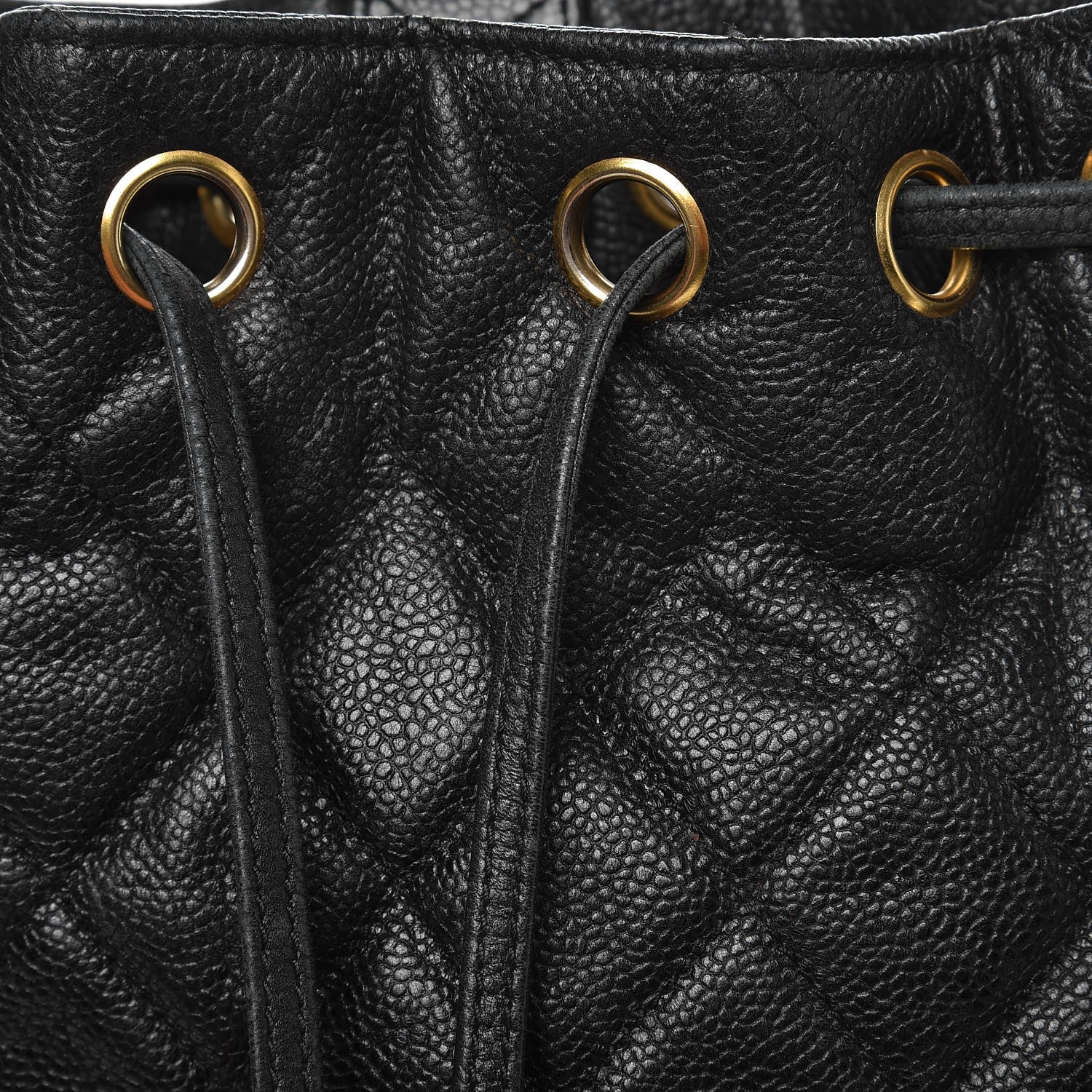 Chanel Caviar Quilted Drawstring Backpack Black 14 of 15