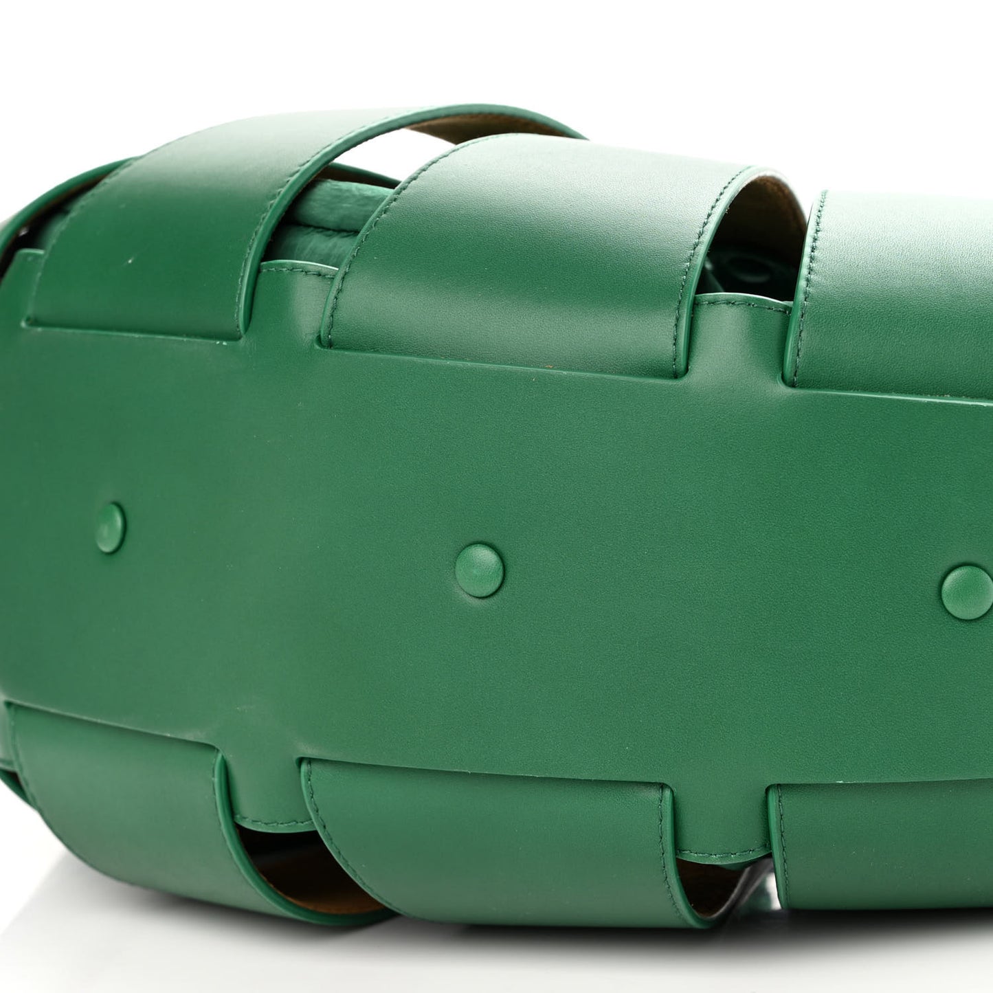 French Calfskin Shell Bag Racing Green