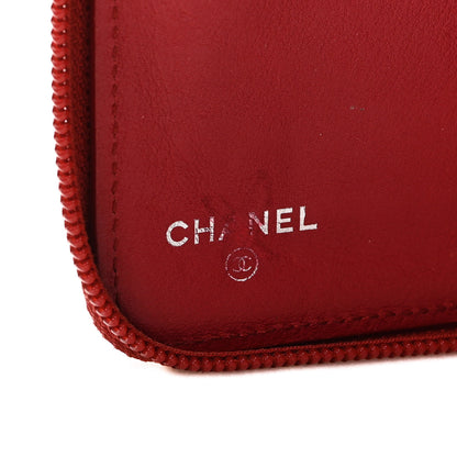 Chanel Caviar Large CC Timeless Zip Around Organizer Wallet Red 6 of 9