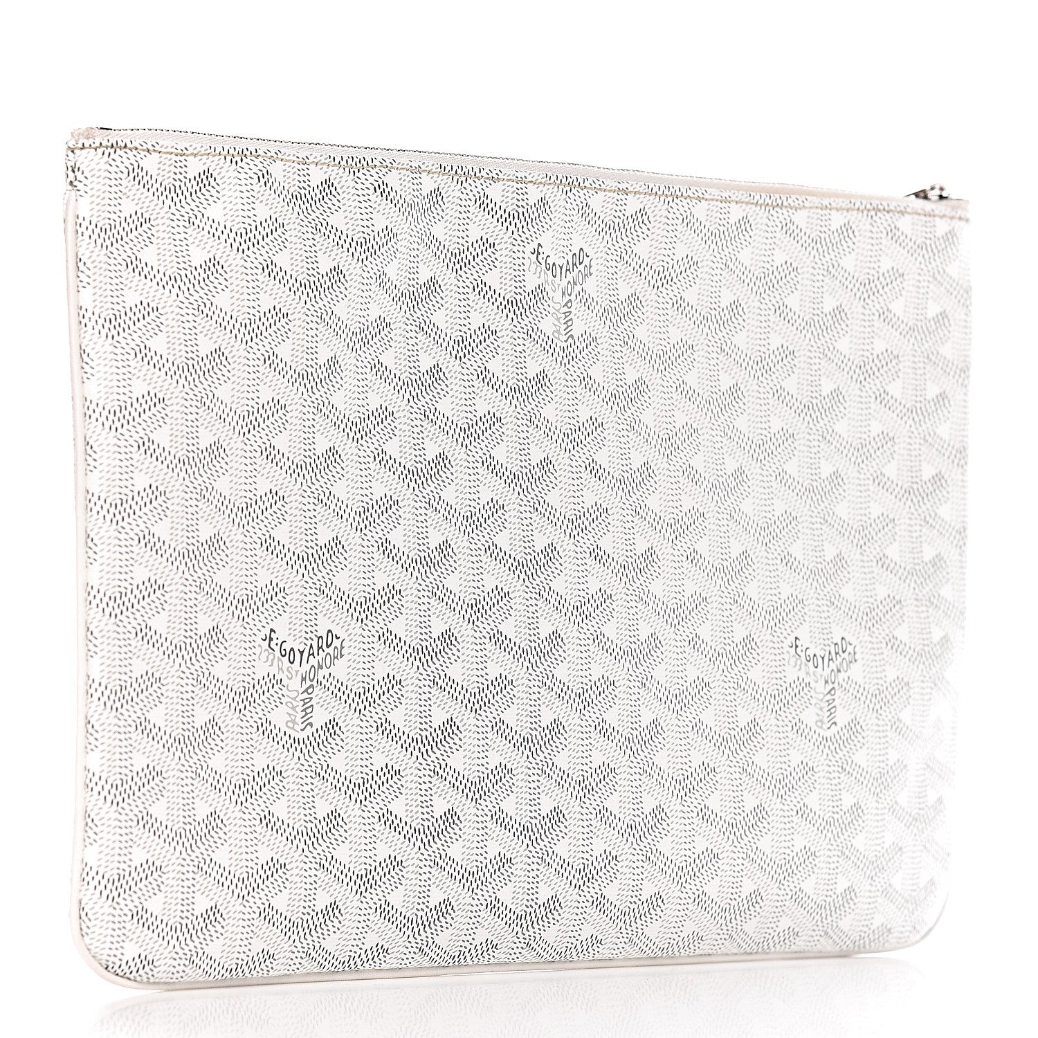 Goyard Goyardine Senat Pochette MM White 3 of 8