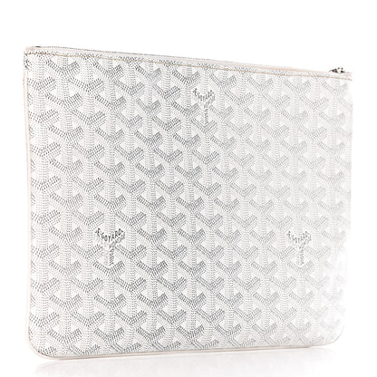 Goyard Goyardine Senat Pochette MM White 3 of 8