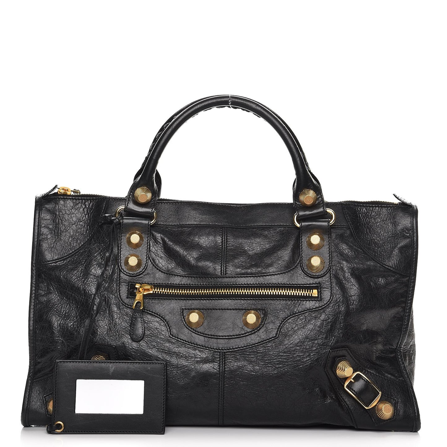 Agneau Giant 21 Gold Hardware Work Black