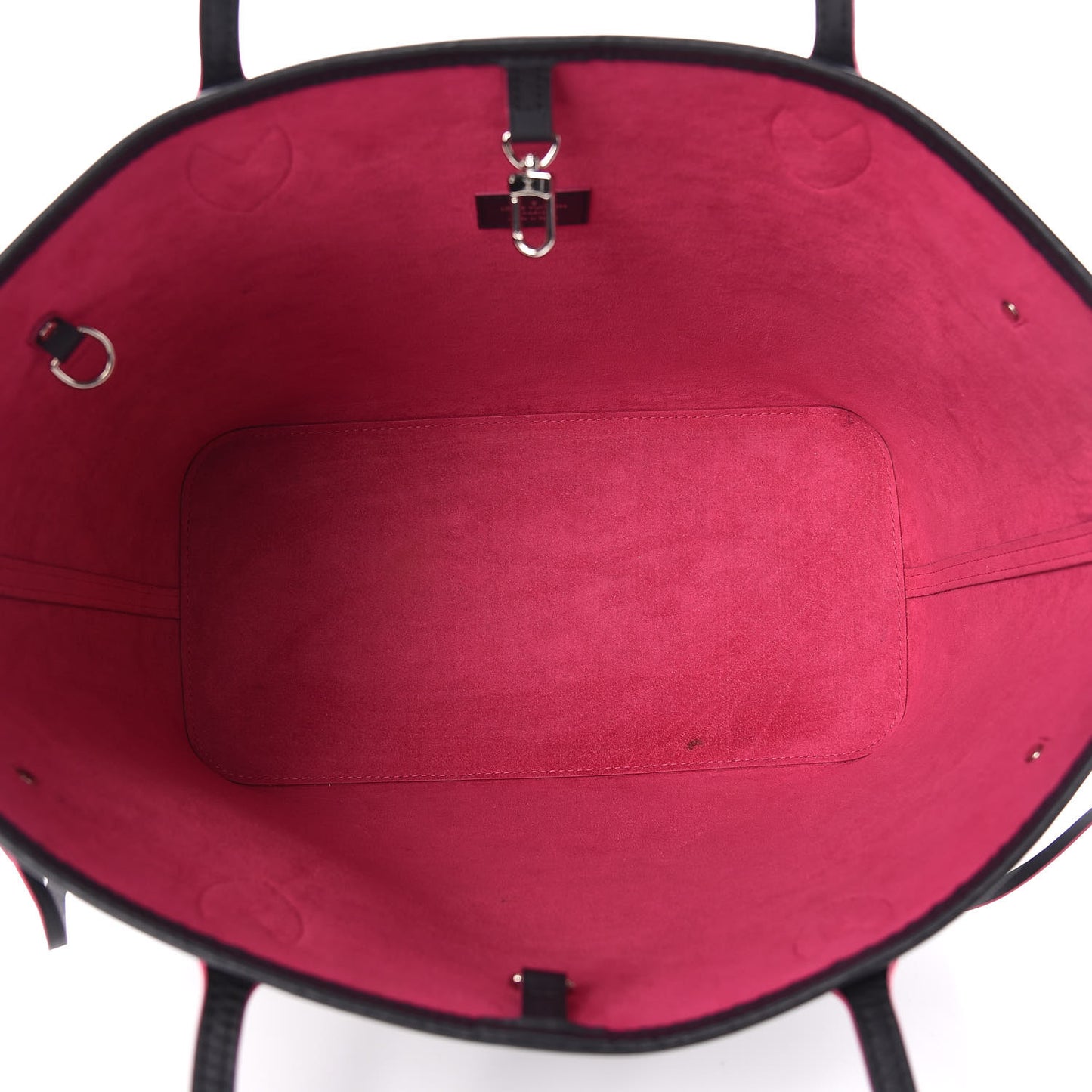 Epi Neverfull MM Black Hot Pink