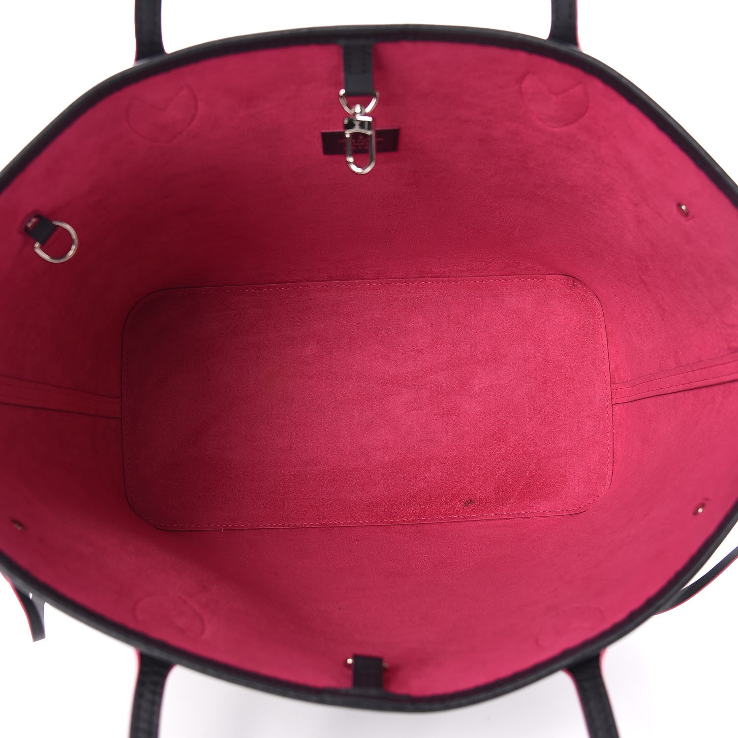 Louis Vuitton Epi Neverfull MM Black Hot Pink 8 of 17