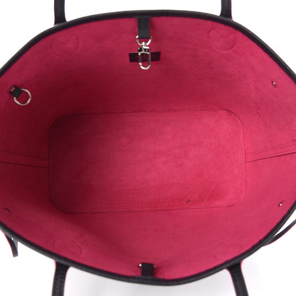 Louis Vuitton Epi Neverfull MM Black Hot Pink 8 of 17