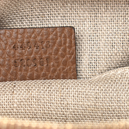 Gucci Monogram Mini Bree Messenger Bag Beige Tabacco 7 of 11