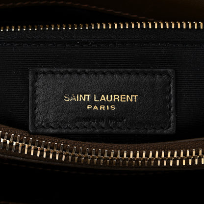 Saint Laurent Calfskin Y Quilted Monogram Medium Loulou Chain Satchel Faggio 6 of 14
