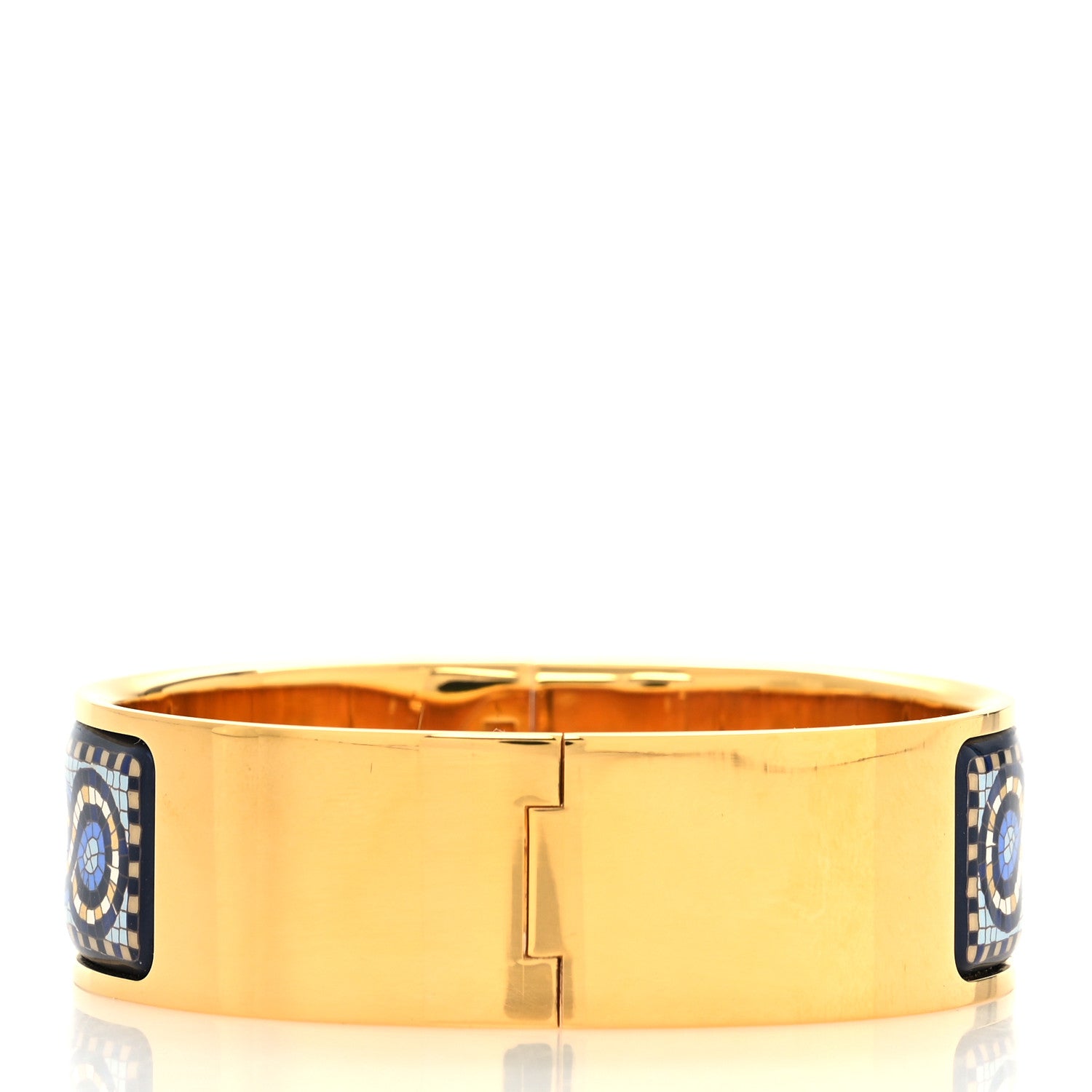 Hermes Enamel Printed Wide Loquet Bracelet 3 of 5