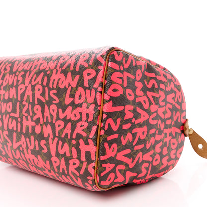 Louis Vuitton Monogram Graffiti Speedy 30 Fuchsia 11 of 13