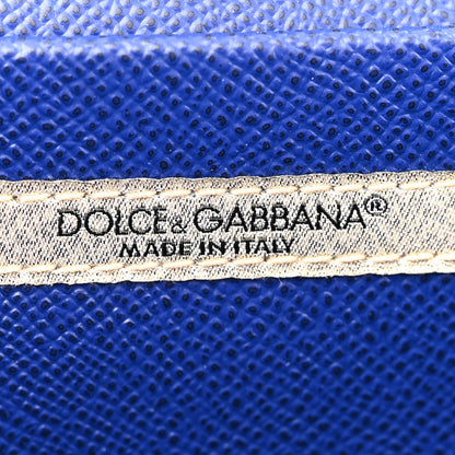 Dolce & Gabbana Dauphine Crystal Wallet On Chain Blue 6 of 9