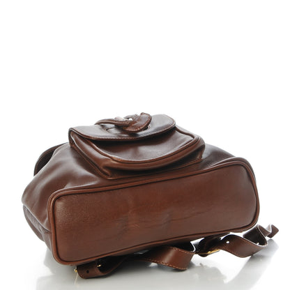 Gucci Calfskin Bamboo Backpack Brown 4 of 13