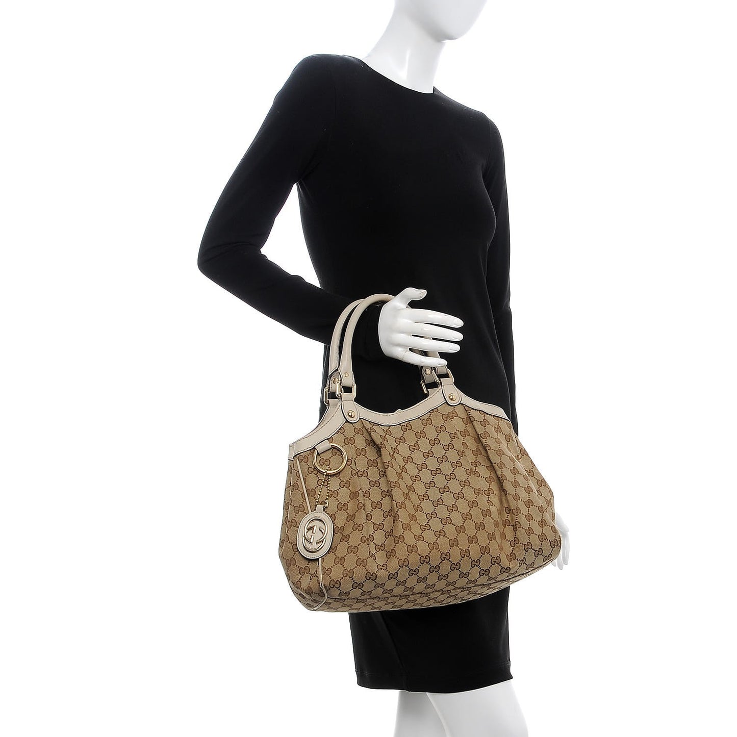 Monogram Medium Sukey Tote Off White