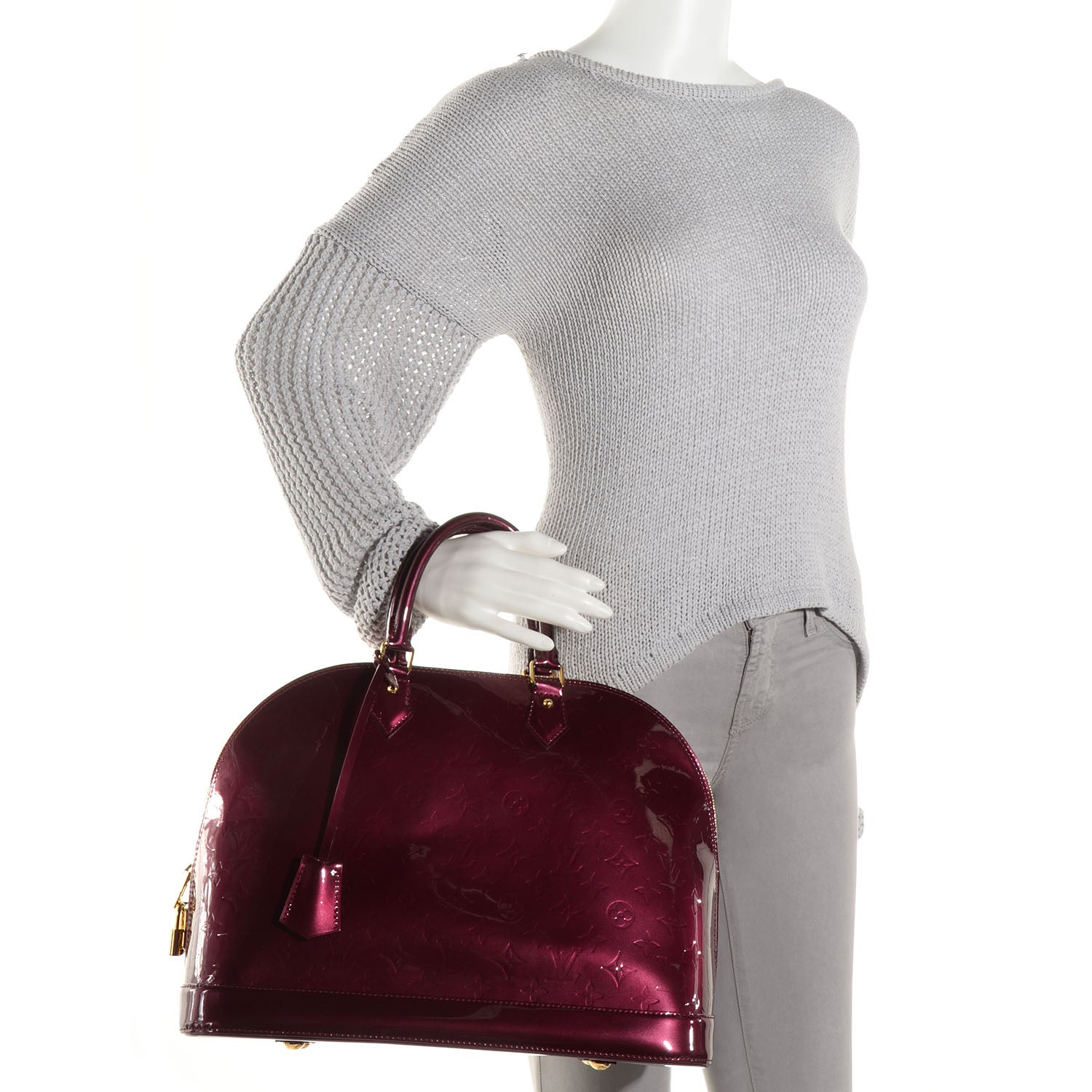 Louis Vuitton Vernis Alma GM Rouge Fauviste 2 of 9