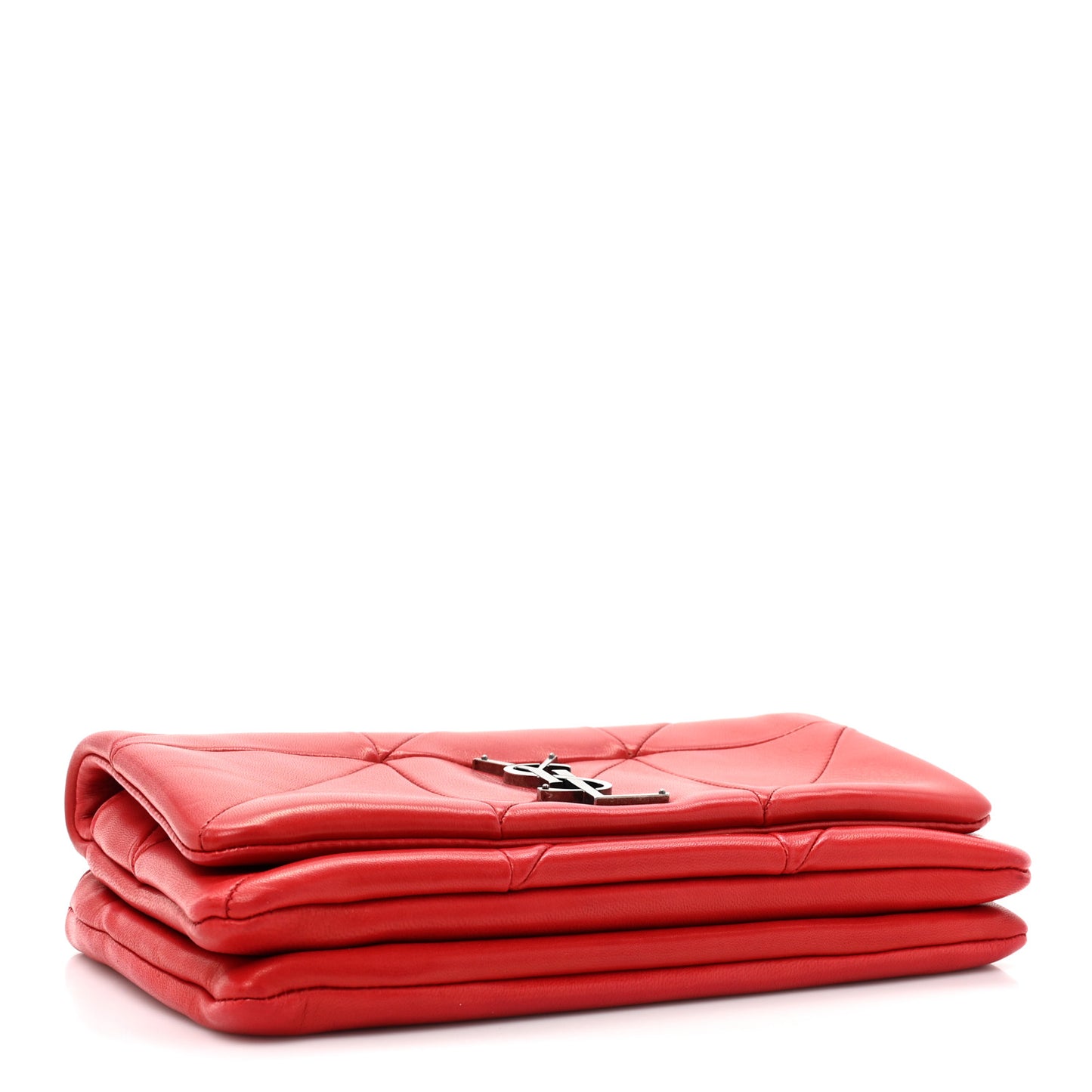 Lambskin Patchwork Monogram Small Jamie Red