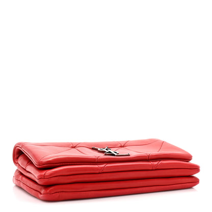 Saint Laurent Lambskin Patchwork Monogram Small Jamie Red 4 of 13