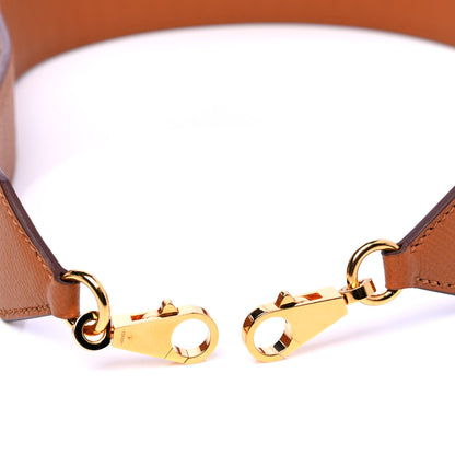 Hermes Epsom 40mm Tressage Shoulder Strap Black Craie Gold 5 of 5