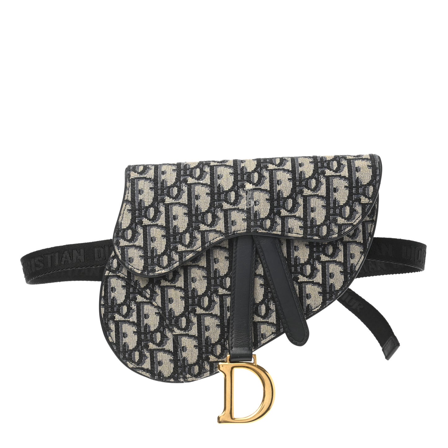 Oblique Saddle Belt Bag Blue