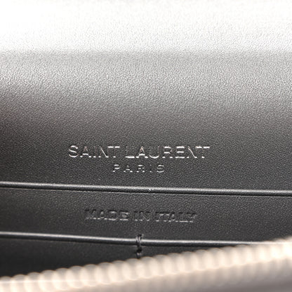 Saint Laurent Smooth Calfskin Classic Monogram Kate Tassel Chain Wallet Asphalt 6 of 11