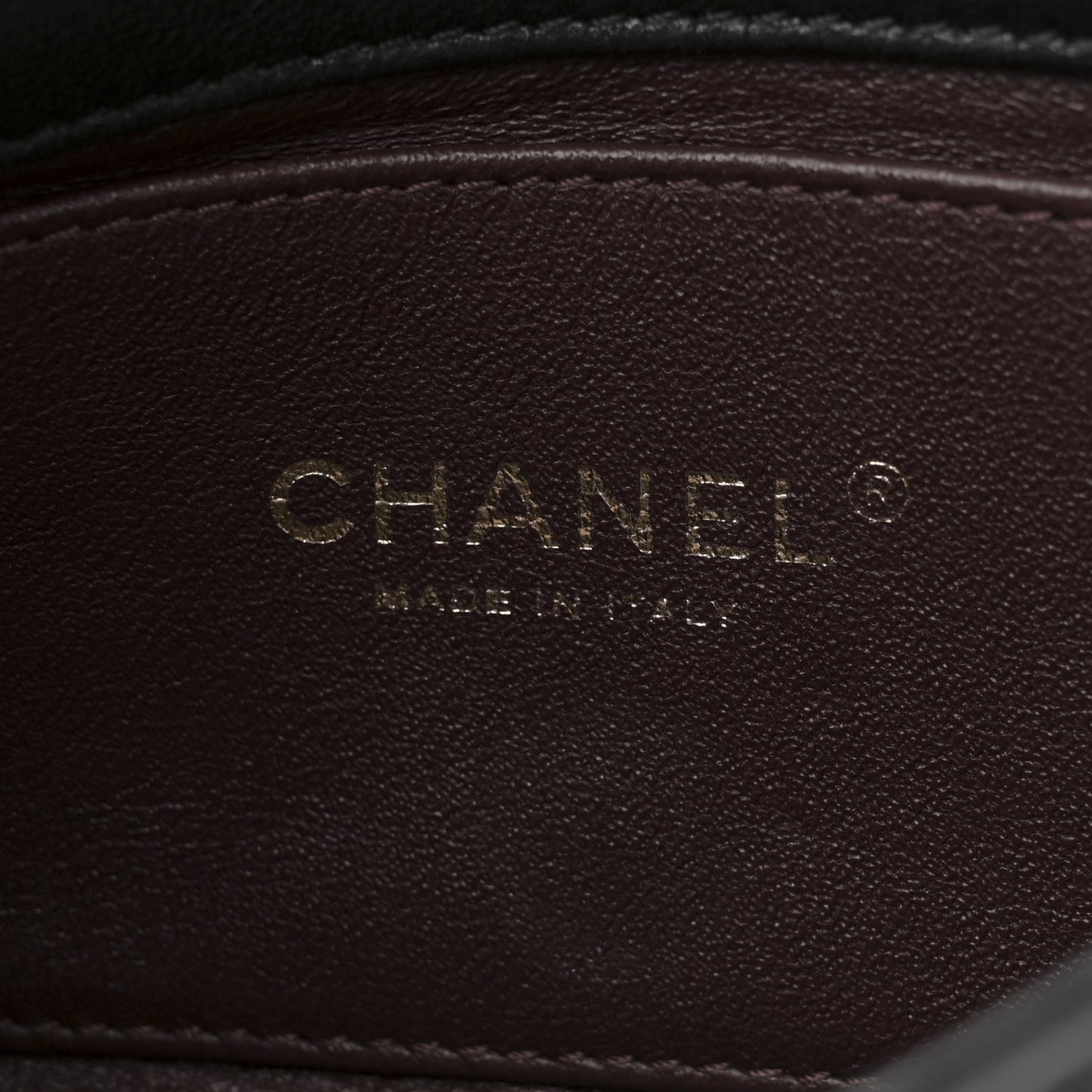 Lambskin Pearls Flap Black
