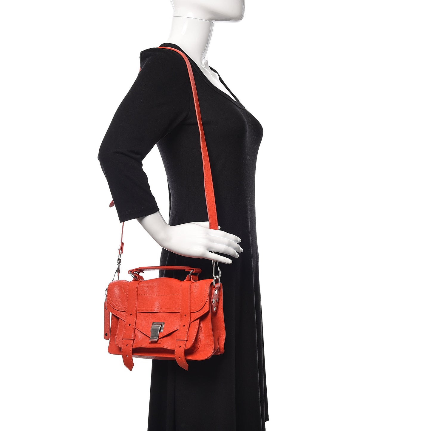 Lambskin Tiny PS1 Satchel Orange Pepper