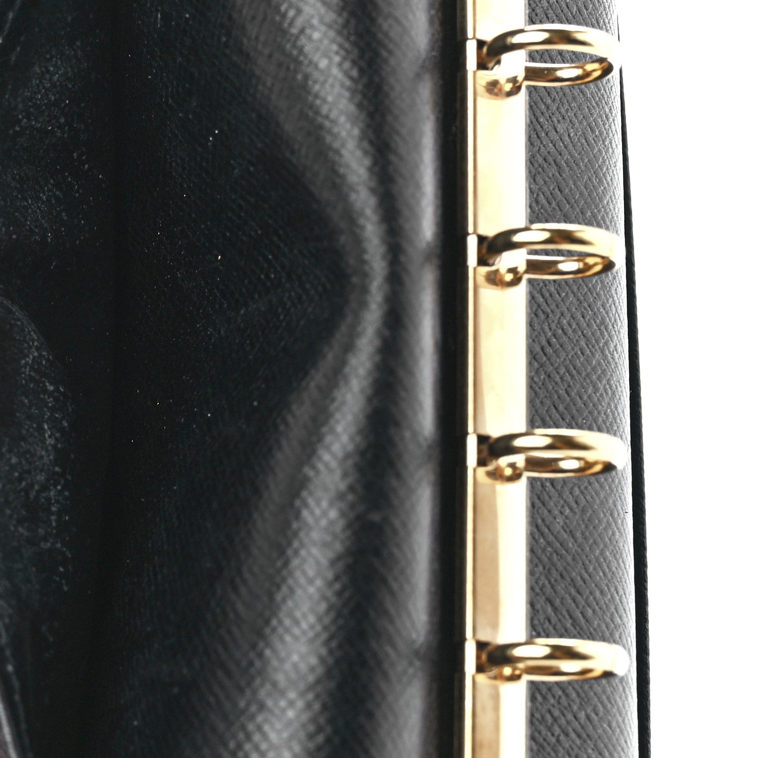Louis Vuitton Epi Small Ring Agenda Cover Black 7 of 12
