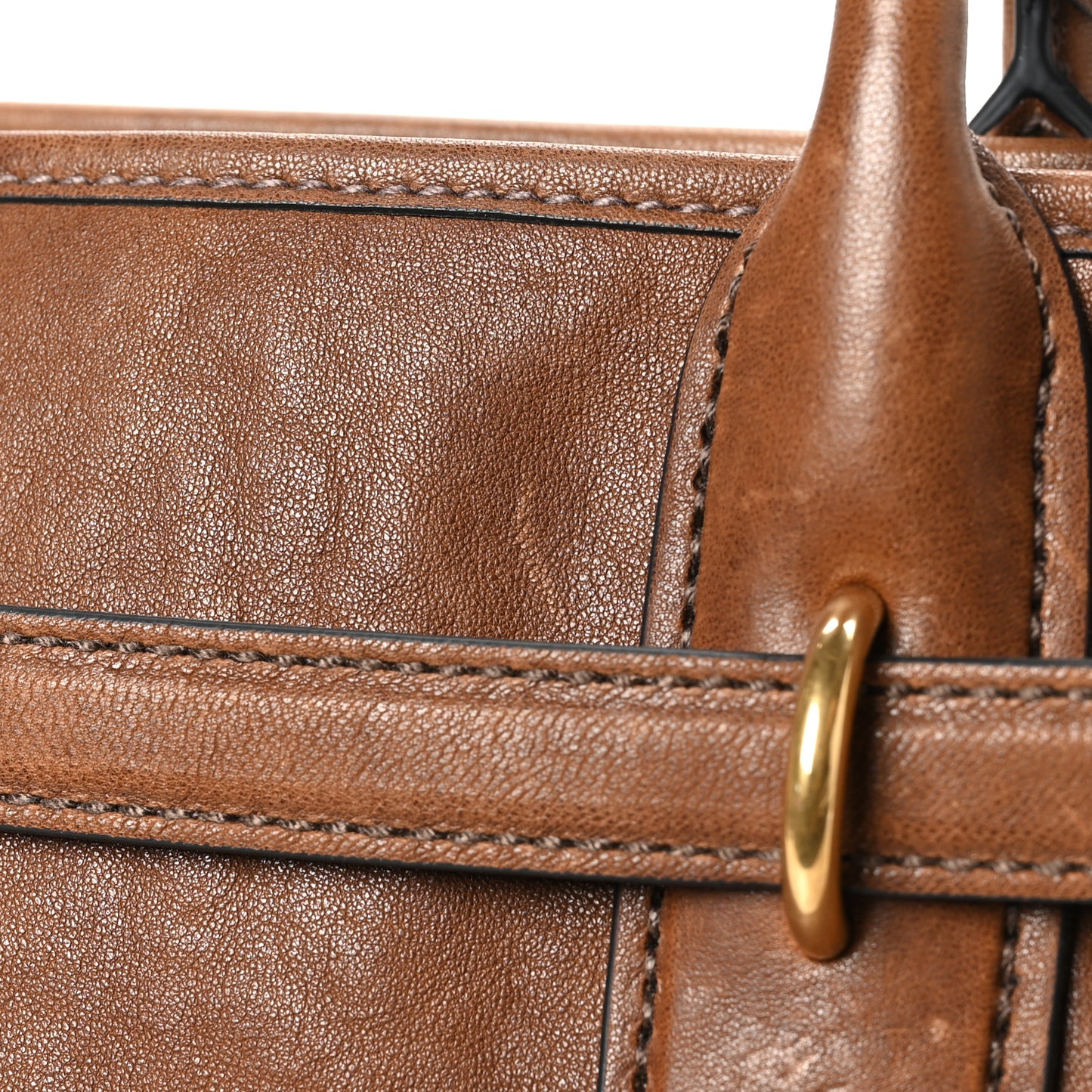 Nappa Large Aventure Bag Cognac Sabbia