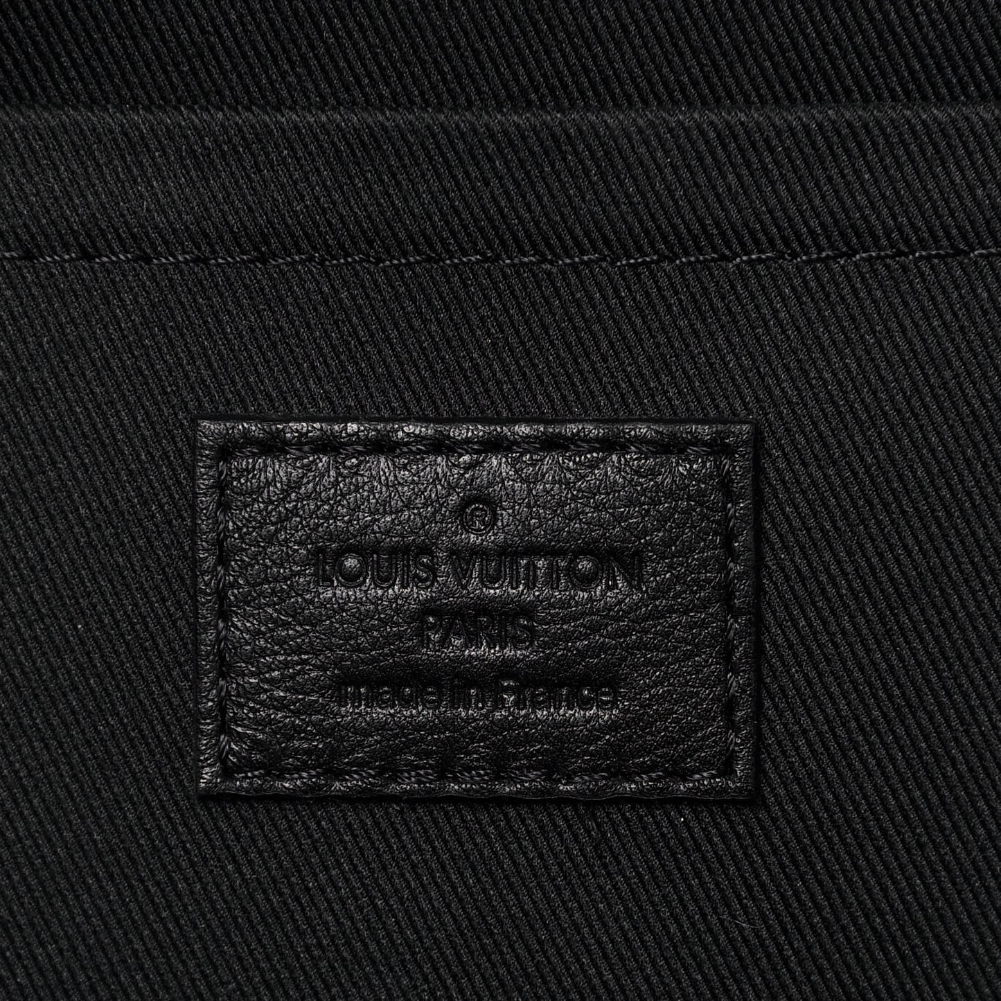 Lambskin Spaceship Embossed Palm Springs Backpack PM Black