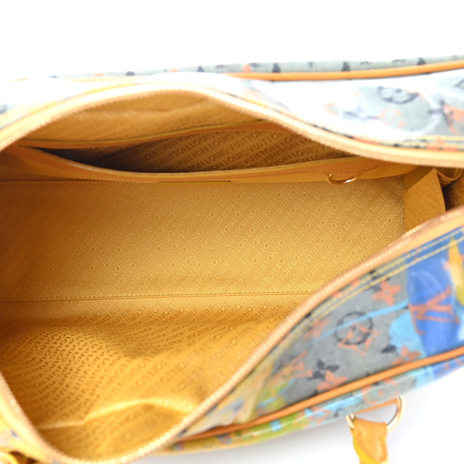 Louis Vuitton Monogram Pulp Defile Weekender PM Yellow 5 of 10