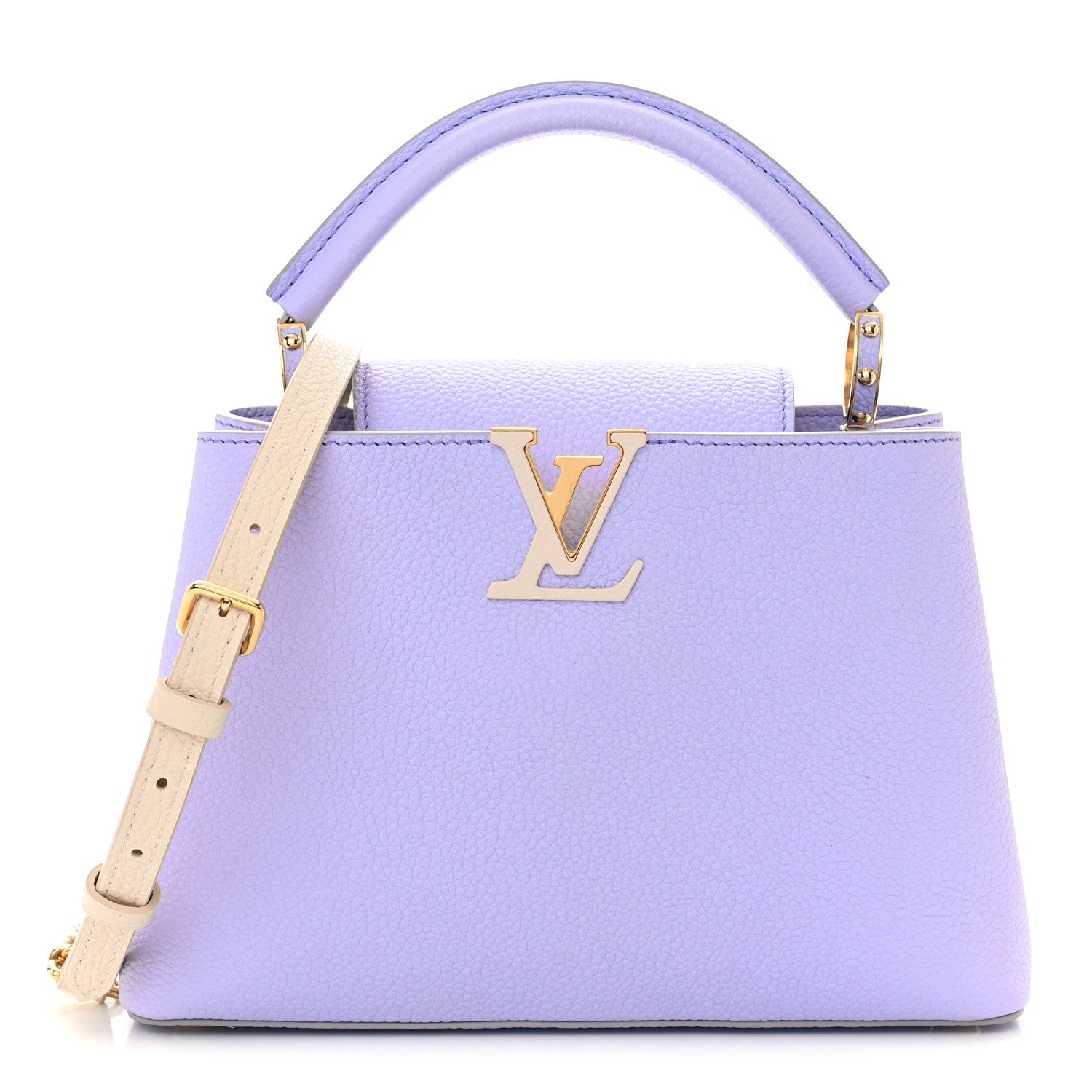 Louis Vuitton Taurillon Braided Chain Capucines BB Iris Creme 1 of 9