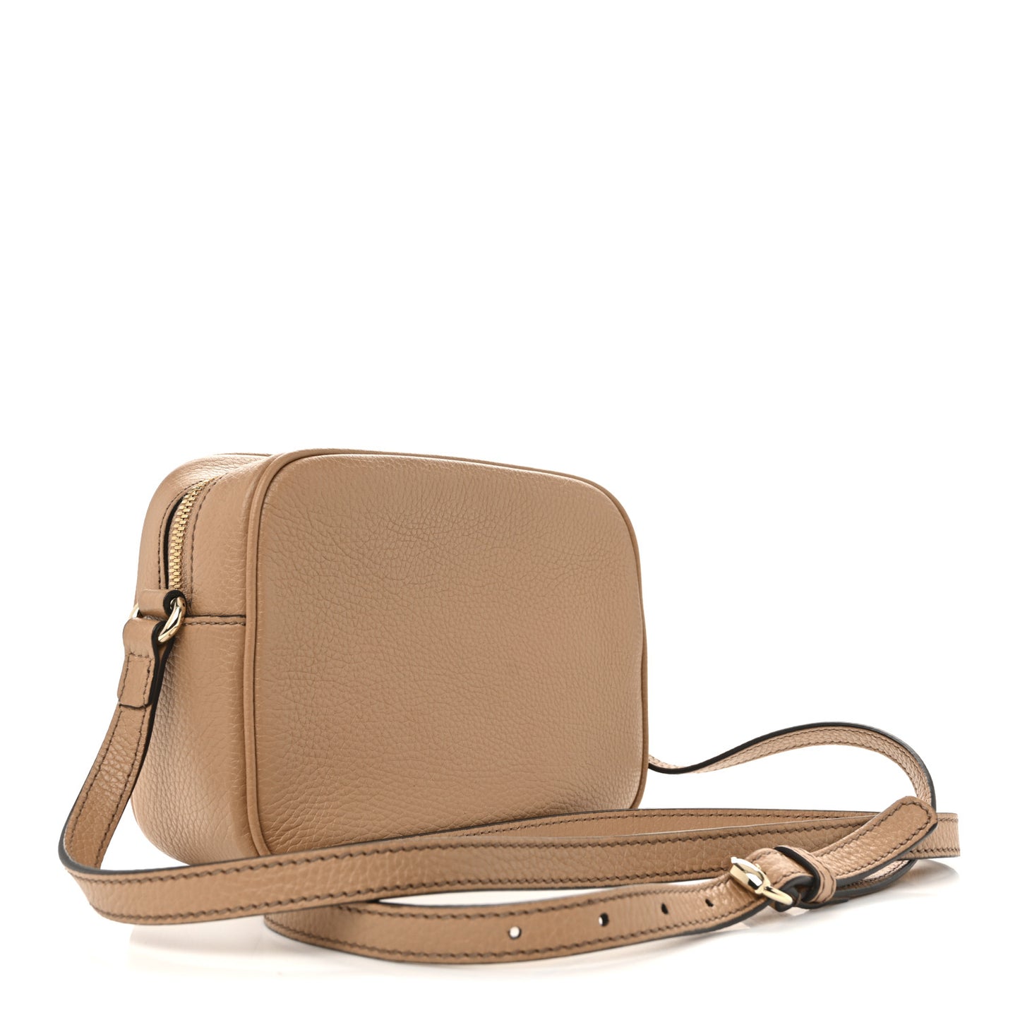 Pebbled Calfskin Small Soho Disco Bag Camelia
