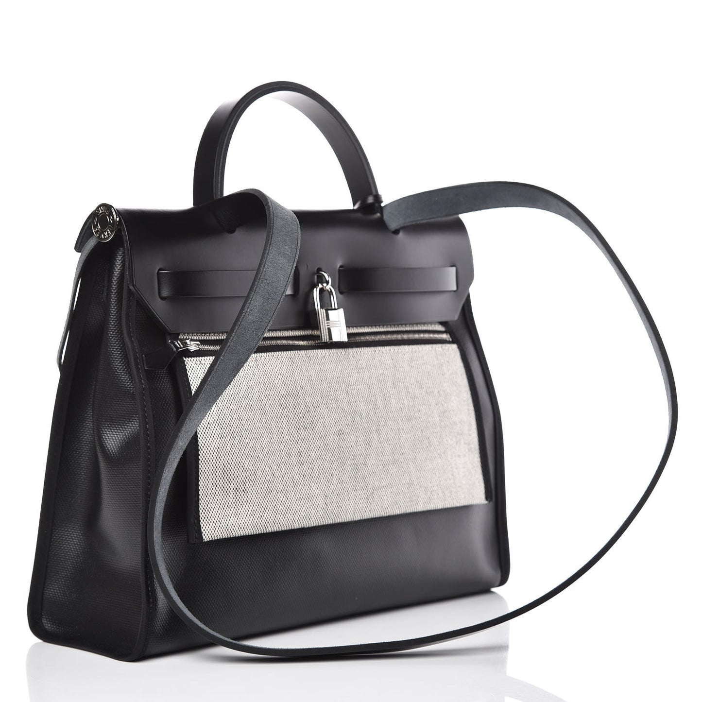 Toile H Berline Vache Hunter Herbag Zip PM 31 Black Ecru