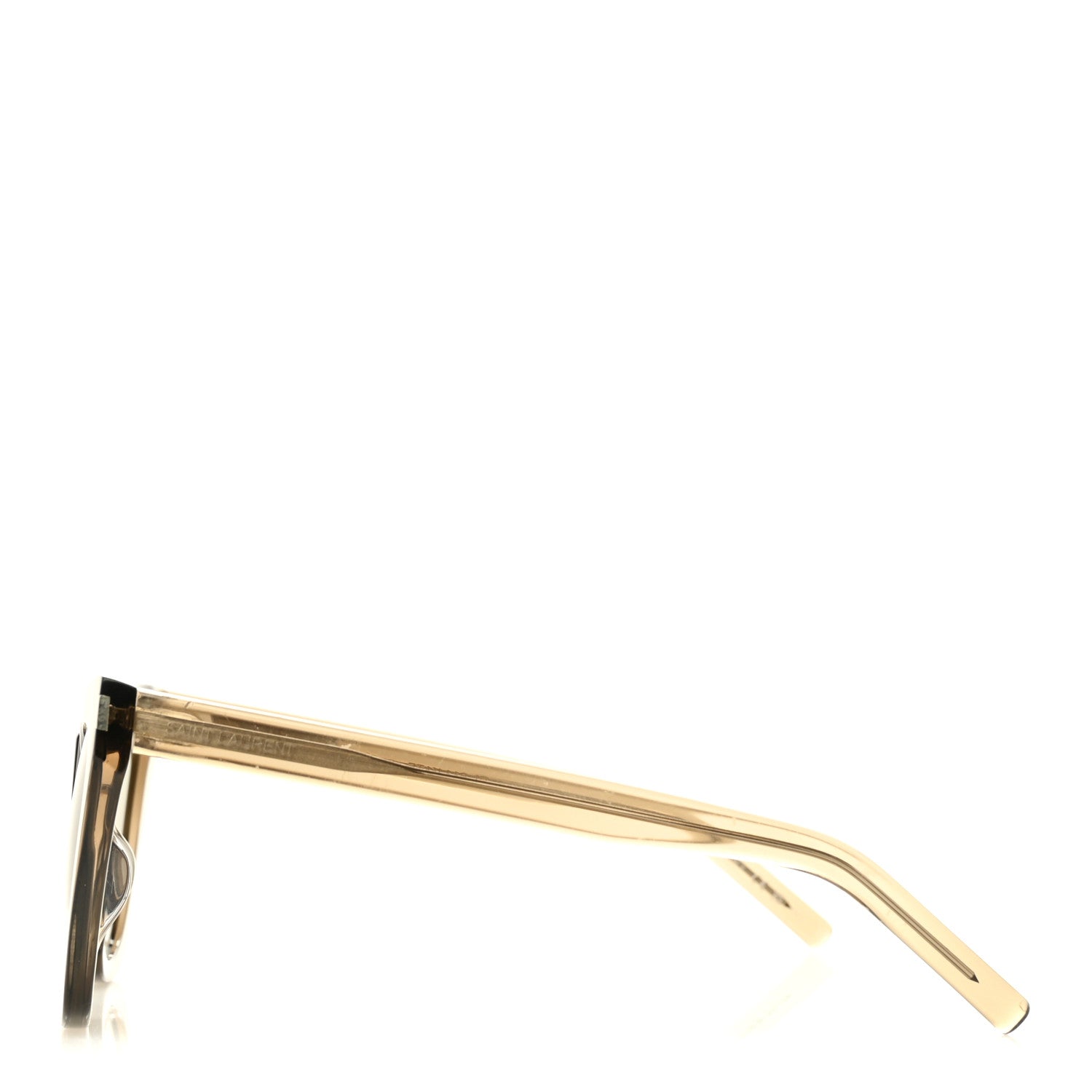Saint Laurent Acetate New Wave SL214 Kate Cat Sunglasses Transparent Brown 3 of 9