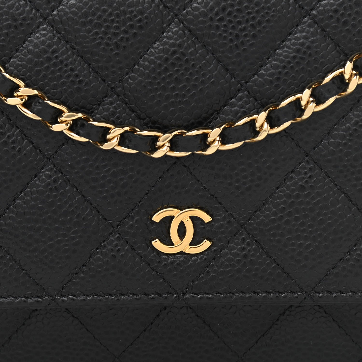 Chanel Caviar Quilted Wallet On Chain WOC Black 11 of 11